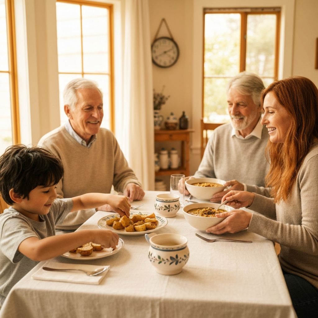Familienfreundliche Abendessen